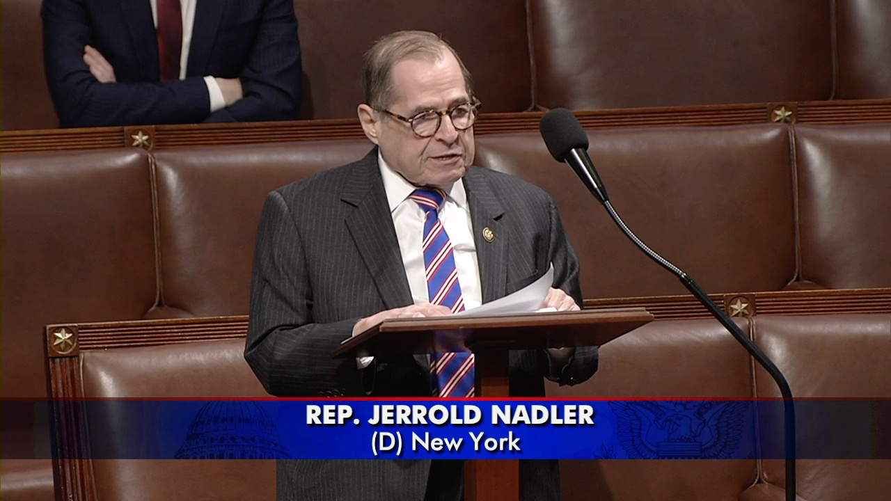 Rep Nadler speaking on the House Floor.